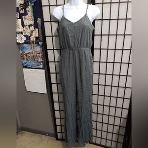 Flawless Gray Sleeveless Wide Leg Jumpsuit sz M